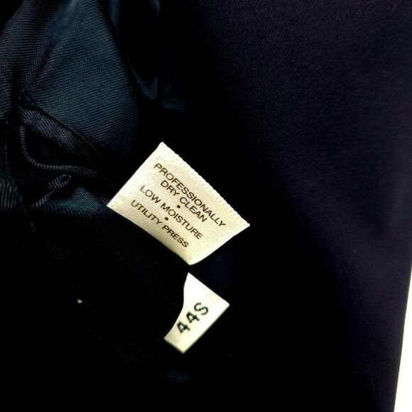 Hart Schaffner Marx Wool 2 Gold Button Blazer 42R Blue - Picture 11 of 11